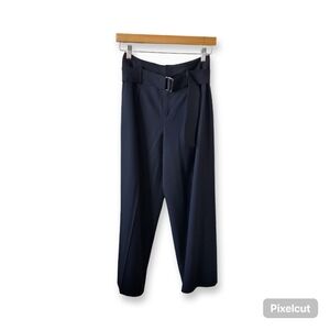 Club Monaco "Christobelle" black high waisted wide leg trousers size 0